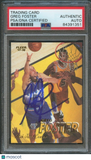 1997-98 Fleer #230 Greg Foster Signed Card AUTO PSA Slabbed Jazz