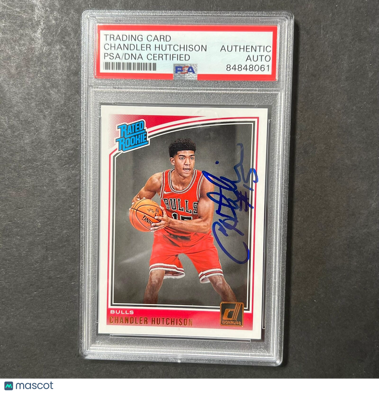 2018 Donruss Rated Rookie #166 Chandler Hutchison Signed Card AUTO PSA Slabbed R