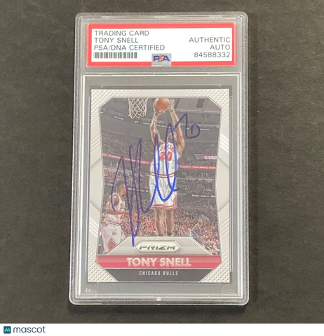 2015-16 Panini Prizm #173 Tony Snell Signed Card AUTO PSA Slabbed Bulls