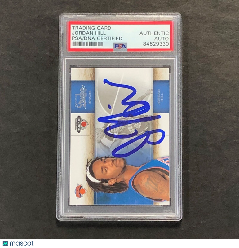 2009-10 PANINI STUDIO #149 Jordan Hill Signed Card AUTO PSA Slabbed RC Knicks
