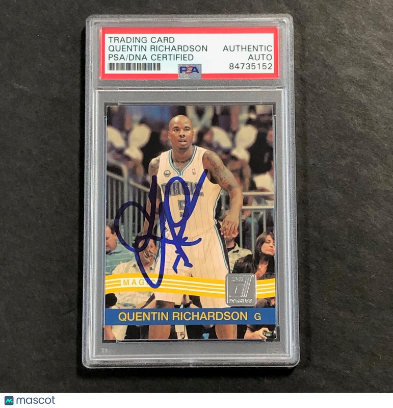 2010-11 Panini Donruss #178 Quentin Richardson Signed Card AUTO PSA Slabbed Magi