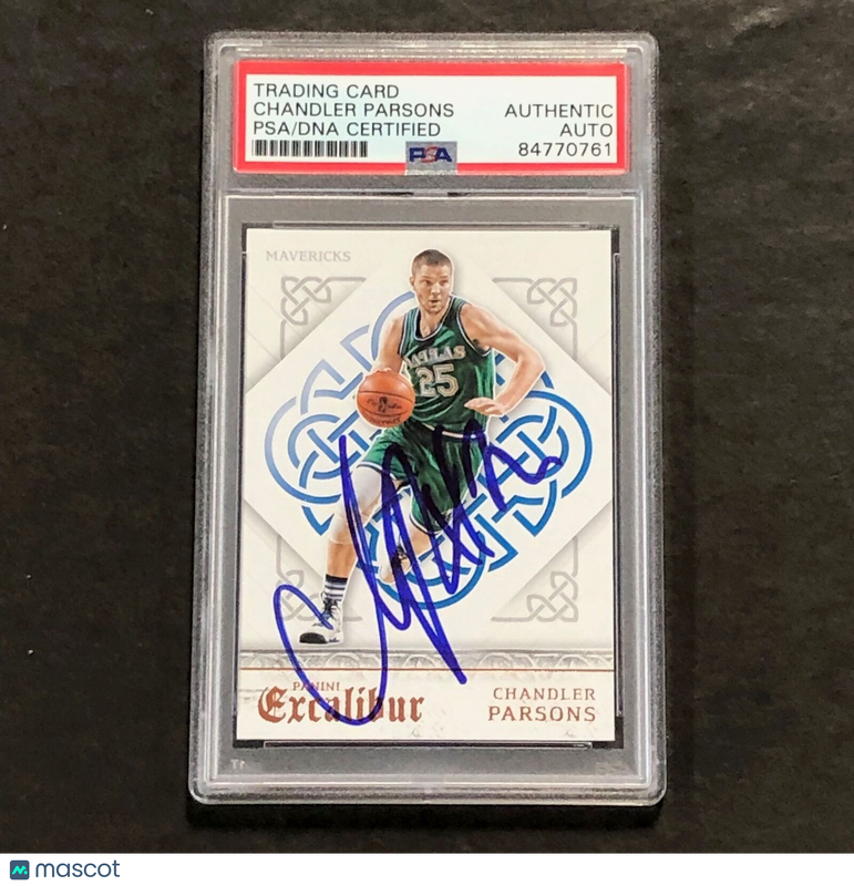 2015-16 Panini Excalibur #135 Chandler Parsons Signed Card AUTO PSA/DNA Slabbed