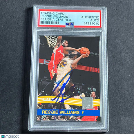2010-11 Donruss #193 Reggie Williams Signed Card AUTO PSA Slabbed Warriors