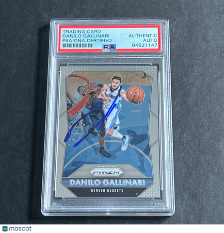 2015-16 Panini Prizm #103 Danilo Gallinari Signed AUTO PSA Slabbed Nuggets