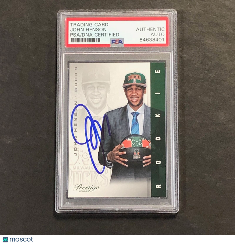 2012-13 Panini Prestige #215 John Henson Signed Card AUTO PSA Slabbed RC Bucks