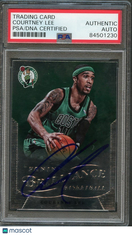 2012-13 Panini Brilliance #11 Courtney Lee Signed Card AUTO PSA Slabbed Celtics