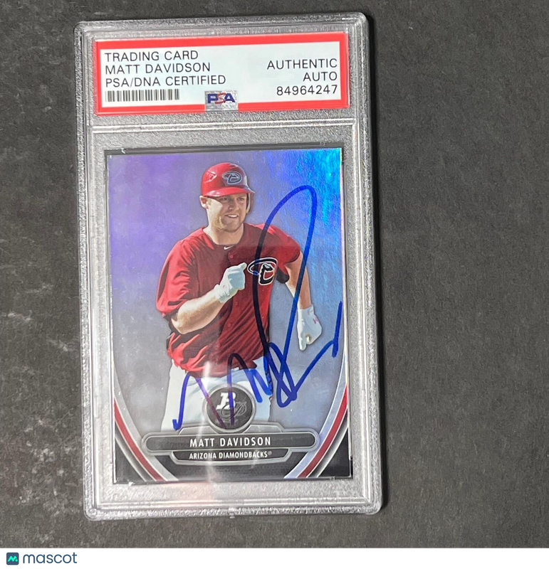 2013 Bowman Platinum Prospects #BPP77 Matt Davidson Signed Card Auto PSA Slabbed