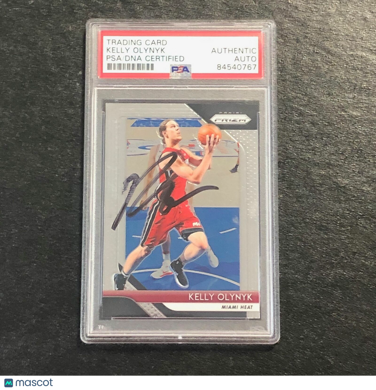 2018-19 Panini Prizm #236 Kelly Olynyk Signed Card AUTO PSA Slabbed Heat