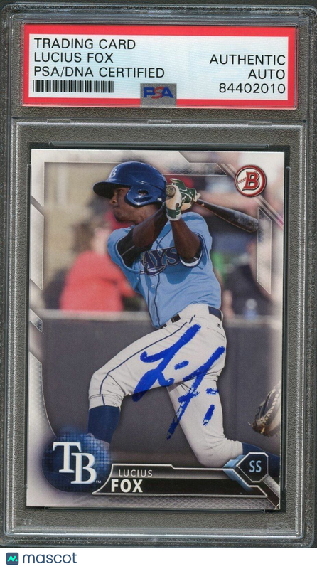 2016 Bowman Draft #BD-200 Lucius Fox Signed Card PSA Slabbed Auto Rays
