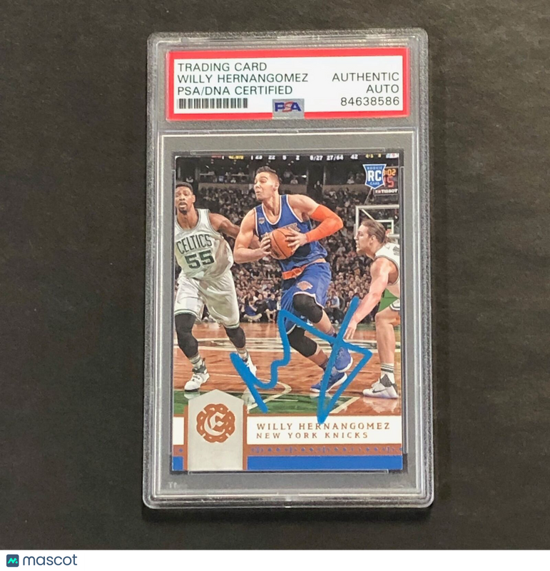 2016-17 Panini Excalibur #117 Willy Hernangomez Signed Card AUTO PSA Slabbed RC