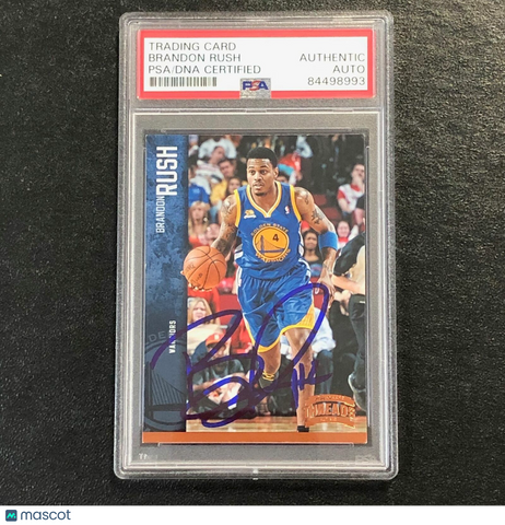 2012-13 Panini Threads #46 Brandon Rush Signed Card AUTO PSA Slabbed Warriors