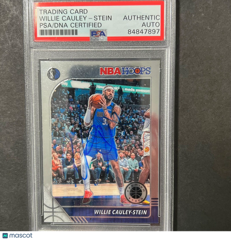 2019-20 Panini Hoops Premium #169 Willie Cauley-Stein Signed Card AUTO PSA Slabb