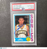 2002 Topps #107 Earl Watson Signed Card AUTO PSA Slabbed Sonics