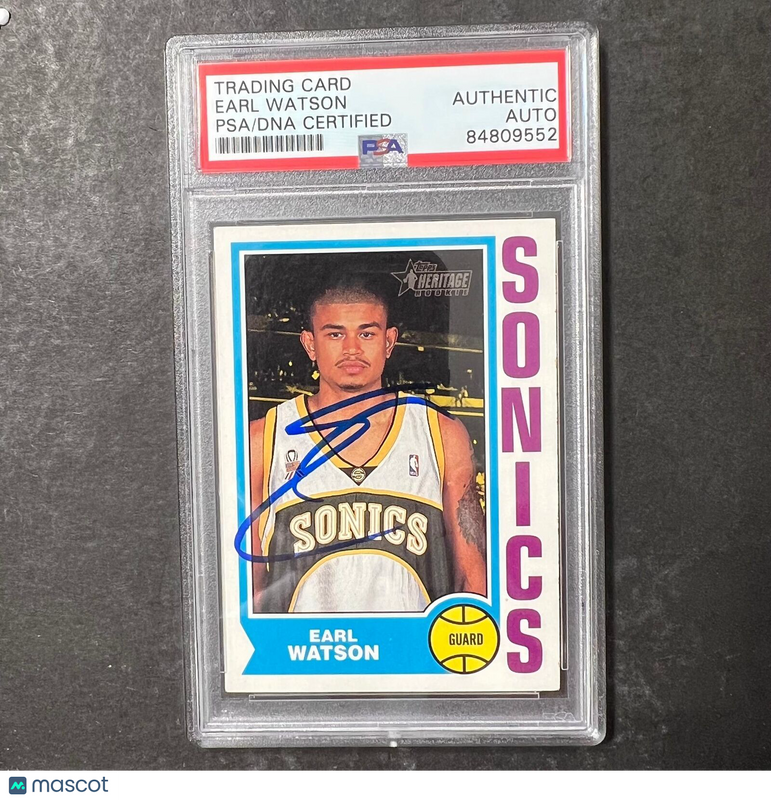 2002 Topps #107 Earl Watson Signed Card AUTO PSA Slabbed Sonics