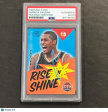 2012-13 Panini Past & Present #14 Derrick Favors Signed Card AUTO PSA Slabbed Ja