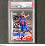 2007-08 Upper Deck #126  Amir Johnson Signed Card AUTO PSA Slabbed Pistons