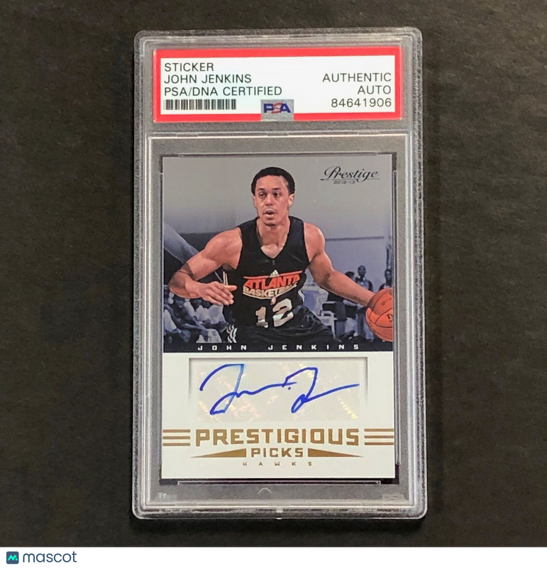 2012-13 PANINI Prestigious Picks #67 John Jenkins Signed Card AUTO PSA Slabbed H