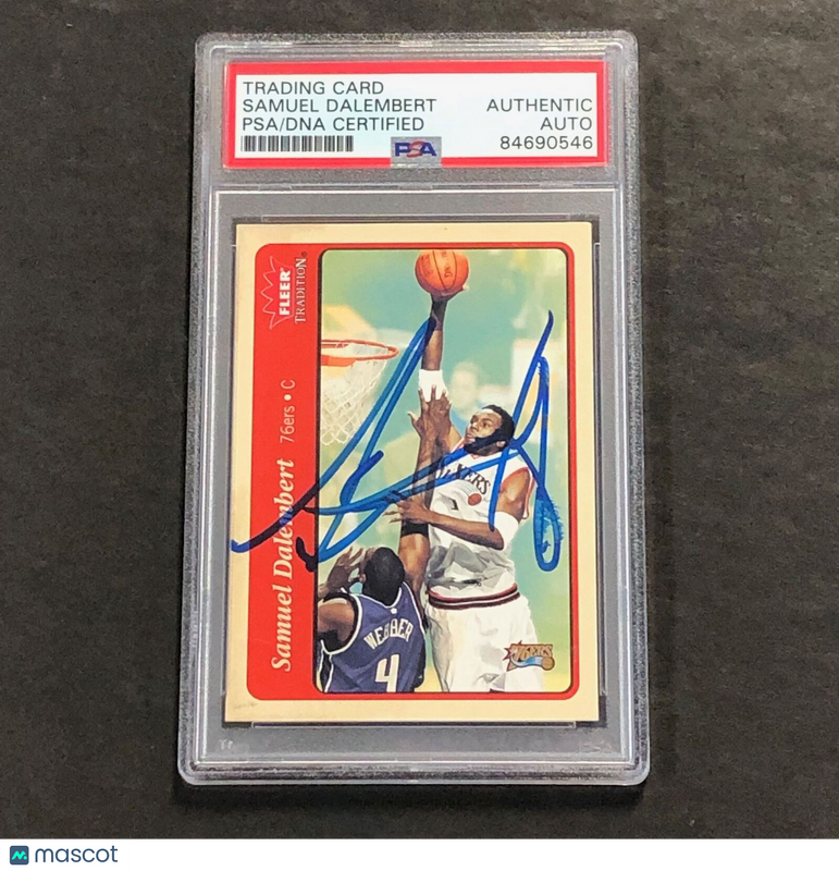 2004-05 Fleer Tradition Basketball #109 Samuel Dalembert Signed Card AUTO PSA Sl