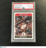 2017-18 NBA Hoops #24 Bobby Portis Signed Card AUTO PSA Slabbed Bulls