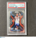 2020-21 Panini Prizm #289 Theo Maledon Signed Card AUTO PSA/DNA Slabbed Thunder
