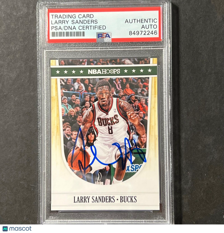 2011-12 Panini NBA Hoops #130 Larry Sanders Signed Card AUTO PSA/DNA Slabbed Buc