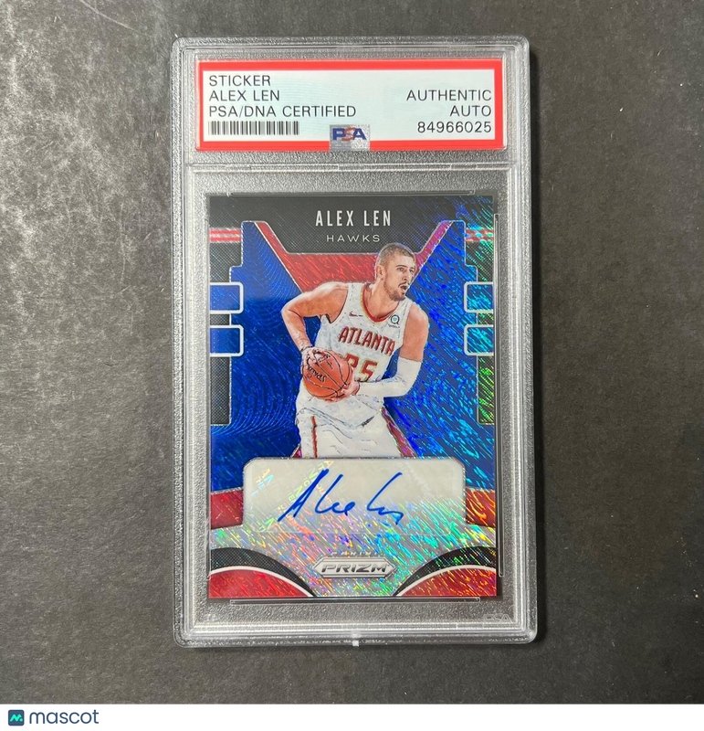 2019-20 Panini Prizm #SG-ALN Alex Len Signed Card AUTO PSA Slabbed Hawks