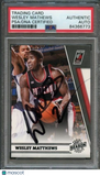 2010-11 Panini Season Update #149 Wesley Matthews Signed Card AUTO PSA Slabbed