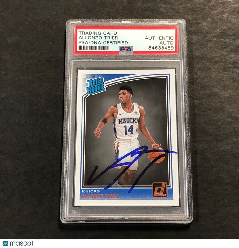 2018-19 Donruss Rated Rookie #175 Allonzo Trier Signed Card AUTO PSA Slabbed RC