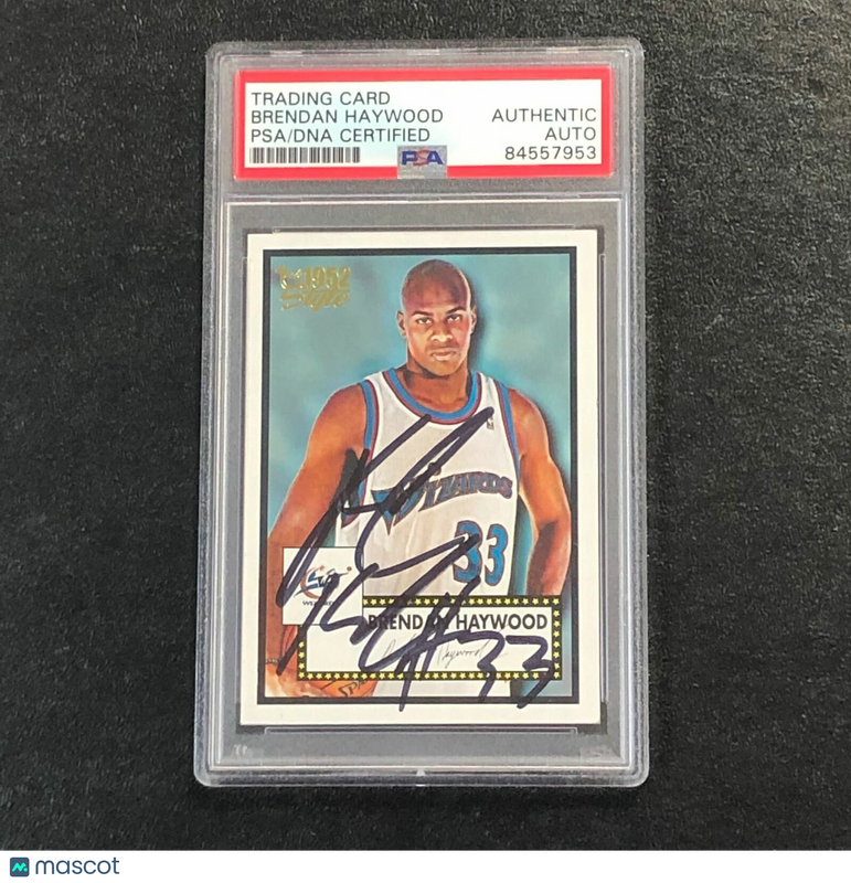 2005-06 Topps 1952 Style #90 Brendan Haywood Signed Card AUTO PSA Slabbed Wizard