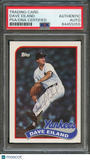 1989 Topps #8 Dave Eiland Signed Card PSA Slabbed Auto Yankees