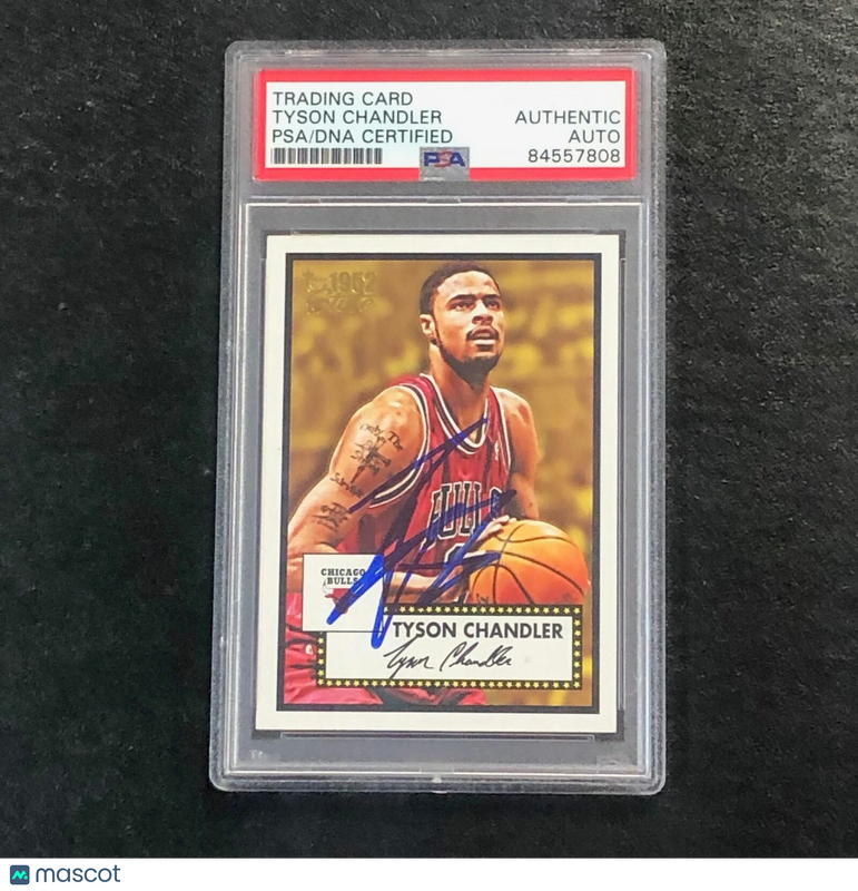 2005-06 Topps 1952 Style #102 Tyson Chandler Signed Card AUTO PSA Slabbed Bulls
