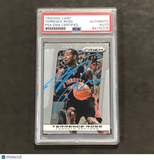 2013-14 Panini Prizm #121 Terrence Ross Signed Card AUTO PSA Slabbed Raptors