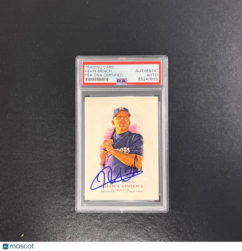 2007 Topps #91 Kevin Mench Signed Card PSA Slabbed Auto Brewers