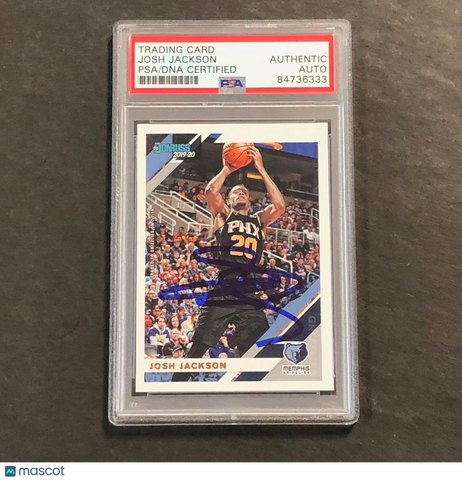 2019-20 Panini Donruss #161 Josh Jackson  Signed Card Auto PSA Slabbed Grizzlies