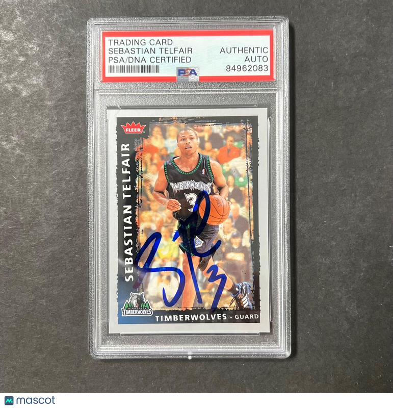 2008-09 Fleer Basketball #188 Sebastian Telfair Signed Card AUTO PSA/DNA Slabbed