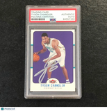 2006-07 FLEER #21 Tyson Chandler Signed Card AUTO PSA Slabbed Hornets