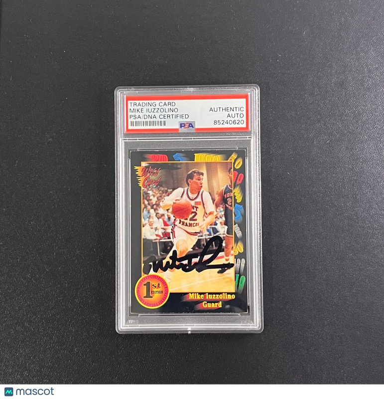 1997 Wild Card #88 Mike Iuzzolino Signed Card AUTO PSA Slabbed Saint Francis