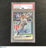 2018 Topps Series 2 #496 Leury Garcia Signed Card Auto PSA Slabbed White Sox