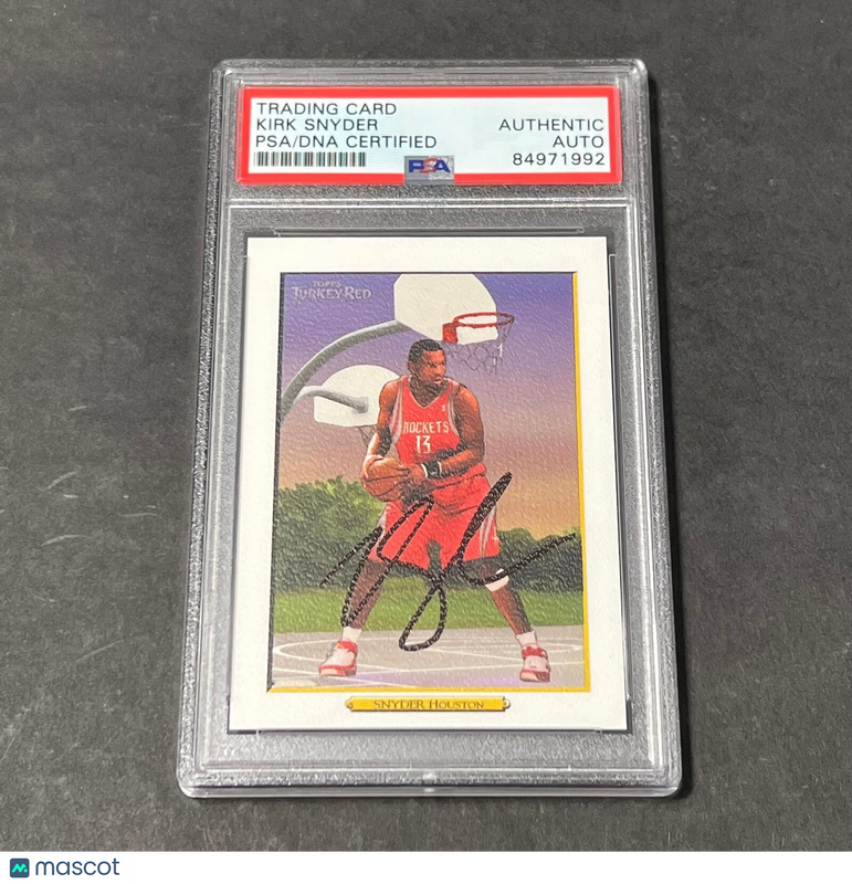 2006-07 Topps NBA Properties #113 Kirk Snyder Signed Card AUTO PSA Slabbed Rocke
