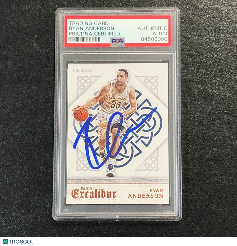 2015-16 Panini Excalibur #148 Ryan Anderson Signed Card AUTO PSA Slabbed Pelican
