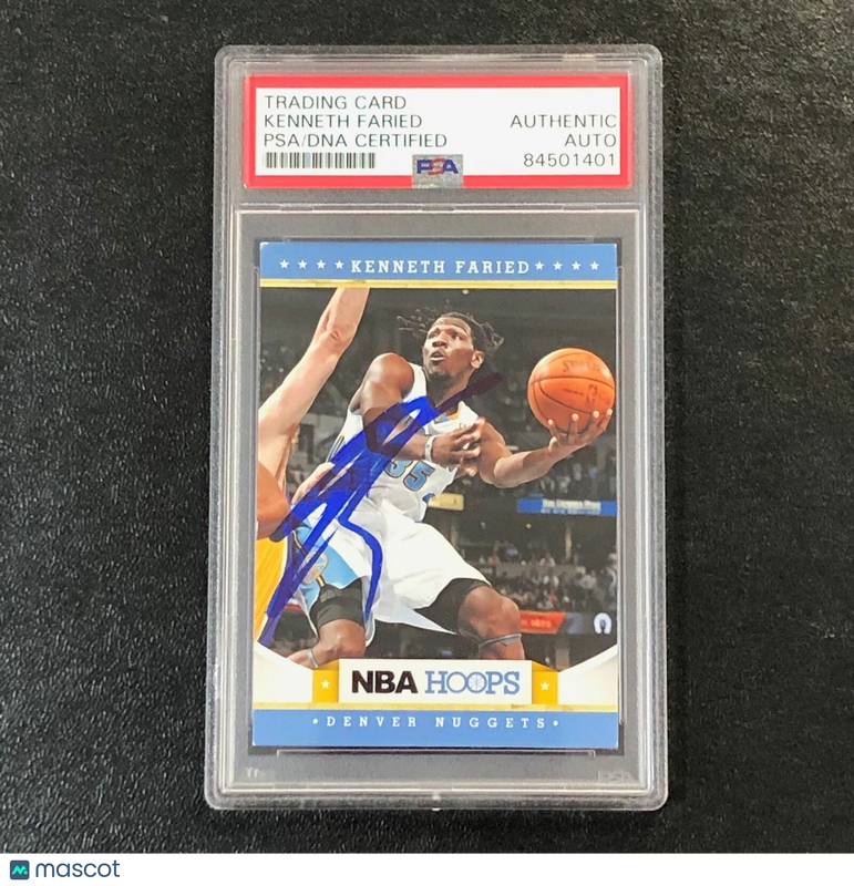 2012-13 NBA Hoops #242 Kenneth Faried Signed AUTO PSA Slabbed Nuggets