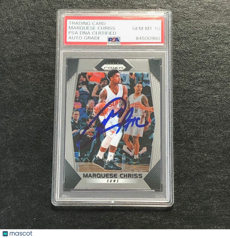 2017-18 Panini Prizm #65 Marquese Chriss Signed Card AUTO 10 PSA Slabbed Suns