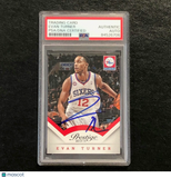 2013-14 Panini Prestige #11 Evan Turner Signed Card AUTO PSA Slabbed 76ers