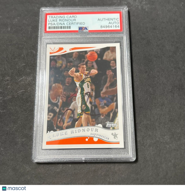 2005-06 Topps #83 Luke Ridnour Signed Card AUTO PSA Slabbed Sonics