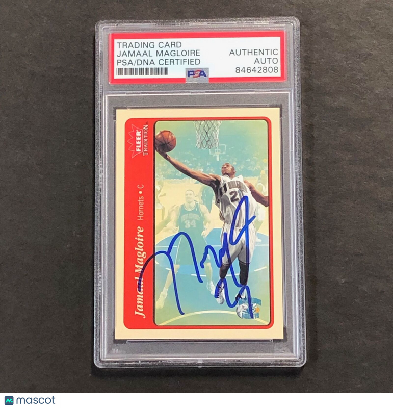 2004-05 Fleer Tradition #145 Jamaal Magloire Signed Card AUTO PSA Slabbed Hornet