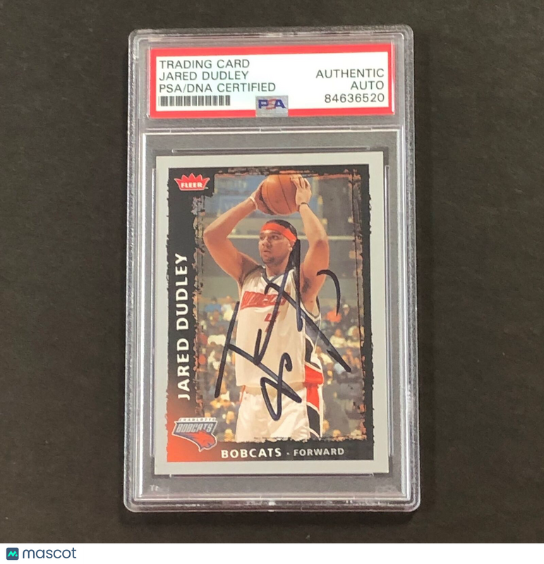 2008-09 Fleer Basketball #80 Jared Dudley Signed Card Auto PSA Slabbed Bobcats