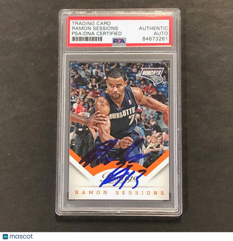 2013-14 NBA Panini Prestige #33 Ramon Sessions Signed AUTO PSA Slabbed Bobcats