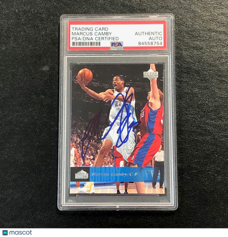 2006-07 Upper Deck #44 Marcus Camby Signed AUTO PSA Slabbed Nuggets