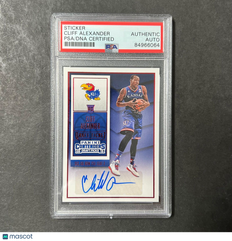 2015 Panini Contenders Draft Picks #111 Cliff Alexander Signed Card AUTO PSA Sla