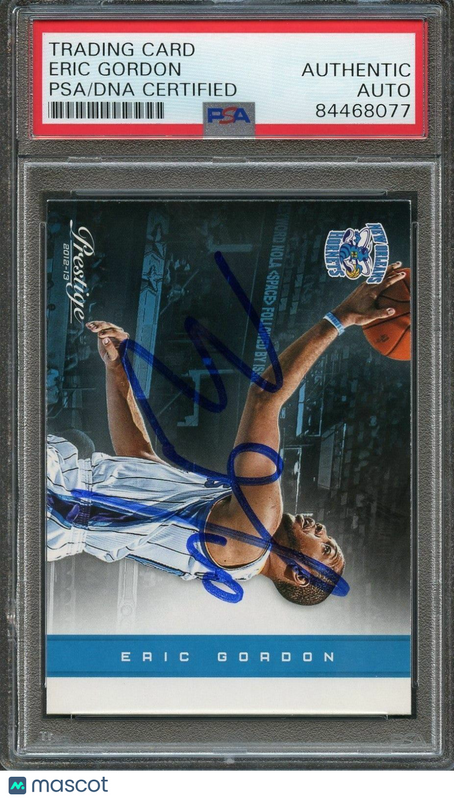 2012-13 Panini Prestige #58 Eric Gordon Signed Card AUTO PSA Slabbed Hornets